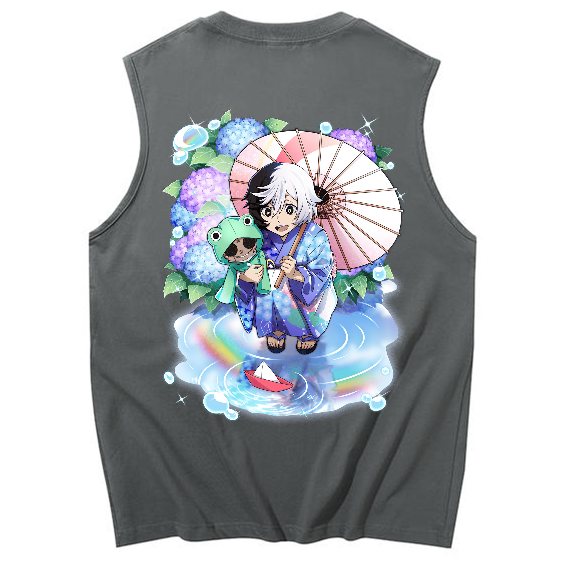 （画像用） 文豪ストレイドッグス Bungo Stray Dogs コットン100％タンクトップ（背面プリント）